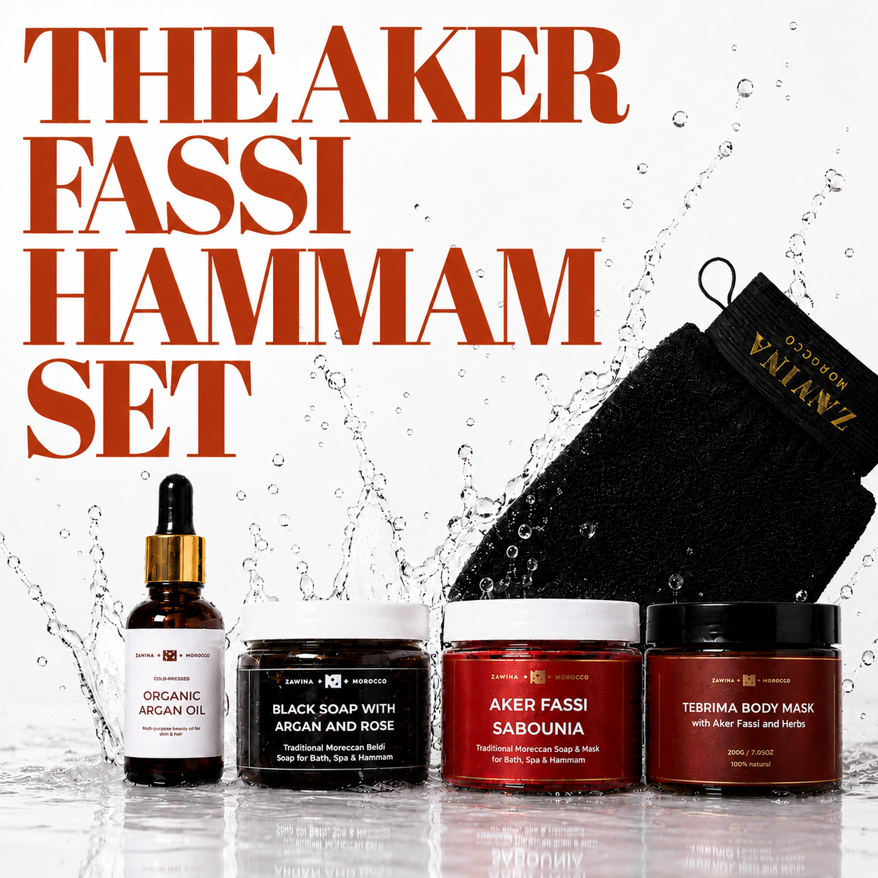 The Aker Fassi Hammam Set. – Zawina Morocco